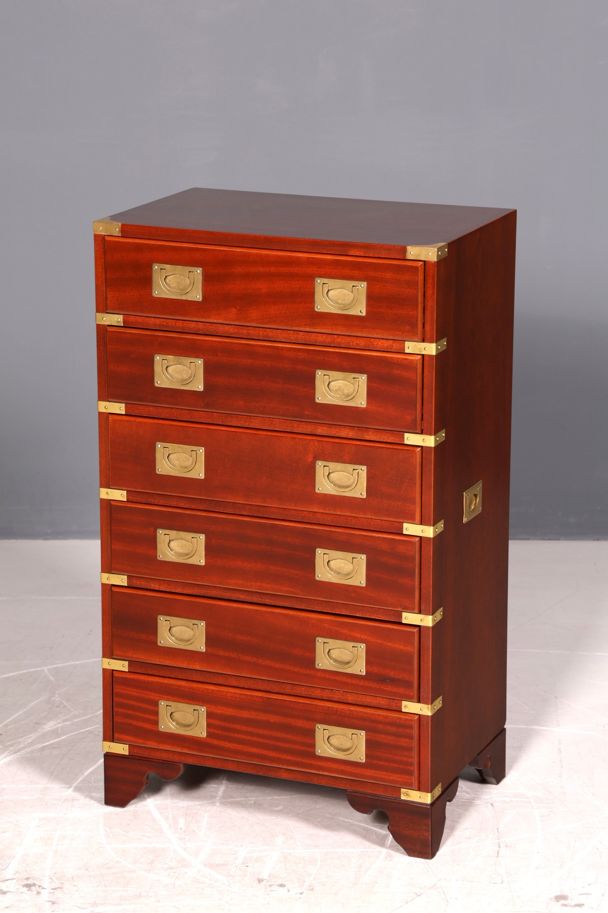 Wunderschöne Maritime Kommode Englisch Vertiko Military Chest Schrank Schubladenkommode
