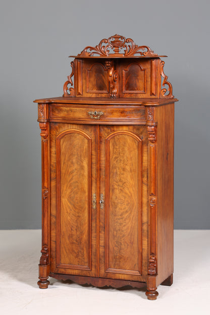 Traumhafter Louis Philippe Schrank um 1880 Gründerzeit Vertiko Aufsatz Schrank