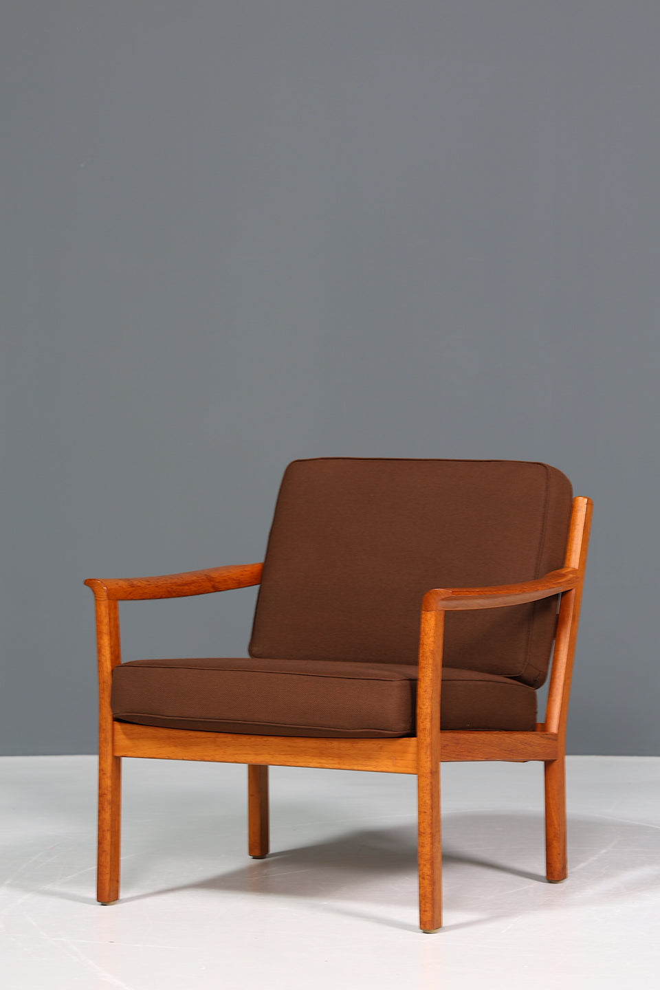 Wunderschöner Mid Century Sessel "Made in Denmark" Teak Holz Armlehnsessel 60s