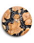 Wunderschöne Handgefertigte Epoxidharz Wanduhr Olivenbaum Uhr Black Epoxy Analog Uhr