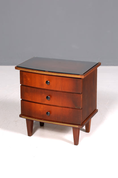 Wunderschöne Mid Century Kommode Vintage Nachttisch 60s Schubladenkommode 2 von 2