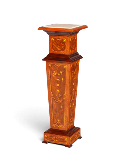 Traumhafte Barock Stil Säule Louis XV Blumensäule Naturstein Marmor Ablage Tisch
