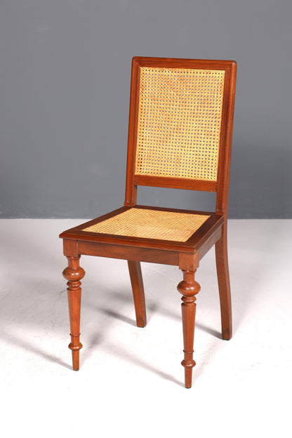 Stilvoller Gründerzeit Stuhl Antik Korbgeflecht Schreibtisch Stuhl Sekretär Stuhl Antik Küchenstuhl 1 von 2