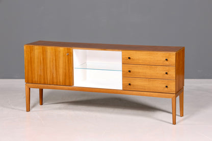 F969 Finish cm Schlichtes Mid Century Sideboard Vintage TV Kommode 60s Schrank Longboard Retro Lowboard