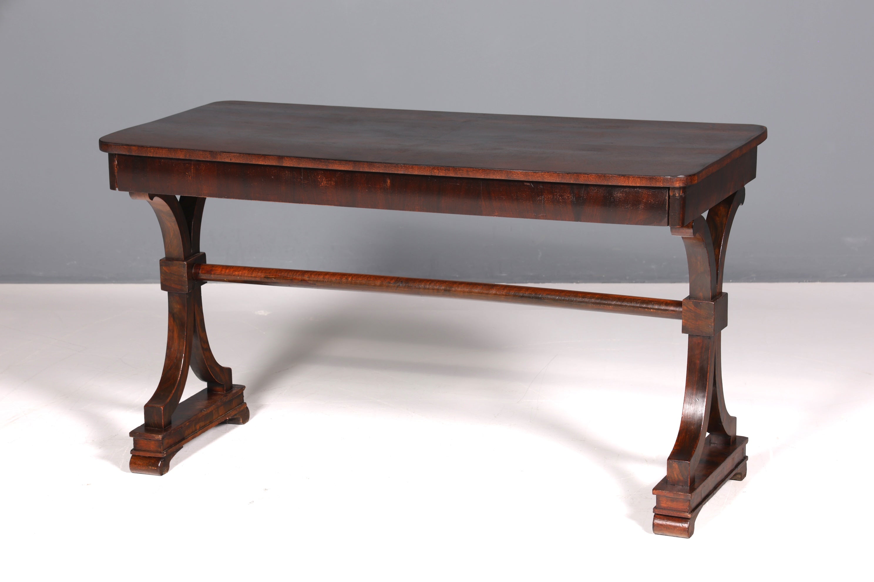 Wunderschöner Englischer Antik Tisch Konsolentisch Schreibtisch Mahagoni Bürotisch Regency Englisch Desk Louis Philippe