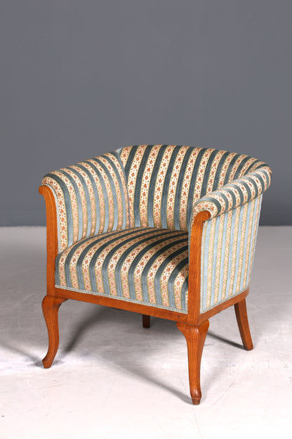 Wunderschöner Jugendstil Sessel Antik Armlehnsessel Biedermeier Lounge Sessel um 1910 2 von 2