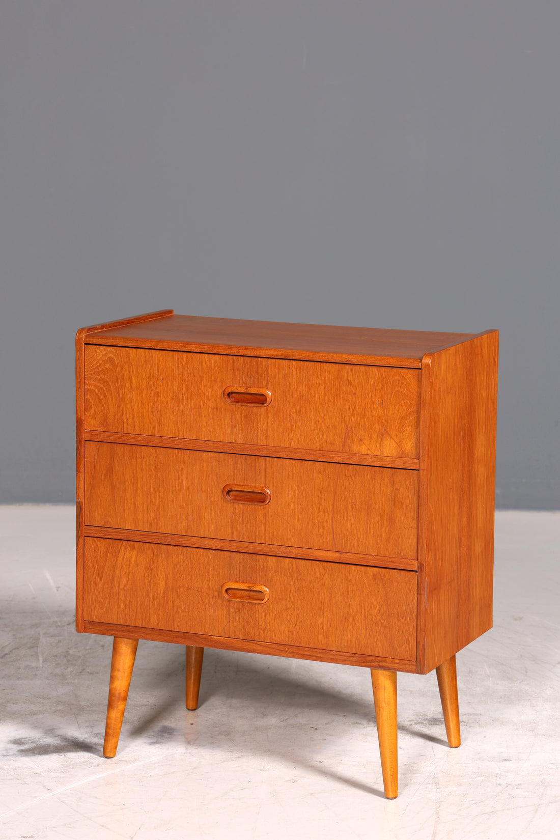 Wunderschöne Mid Century Kommode Teak Holz Nachttisch Vintage Schubladen Kommode