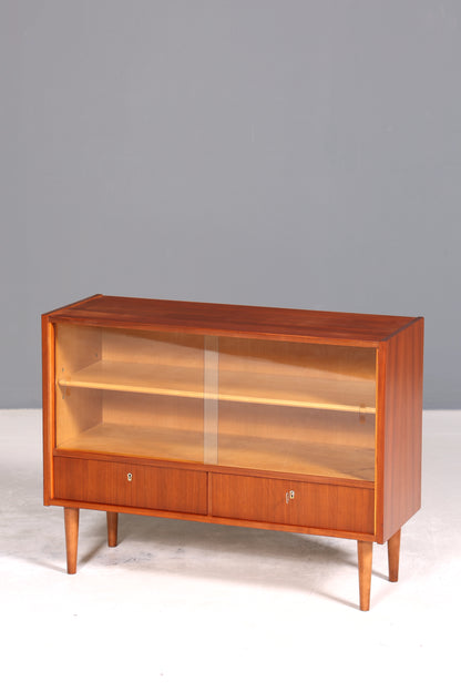 Wunderschöne Mid Century Vitrine Vintage Schrank Retro Regal Bücherregal TV Sideboard 60s