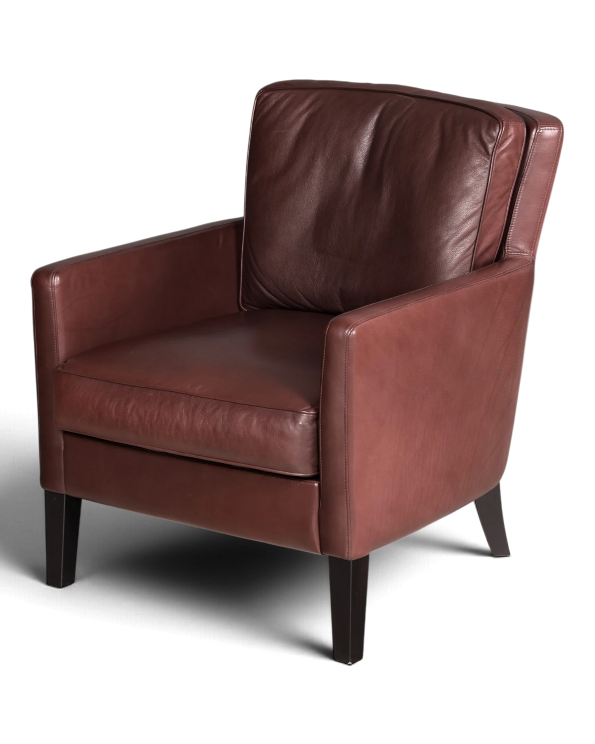 Edler Werther Premio Sessel Echtleder Braun Ledersessel Design Edgar J. Reuter Armlehnsessel 2 von 2