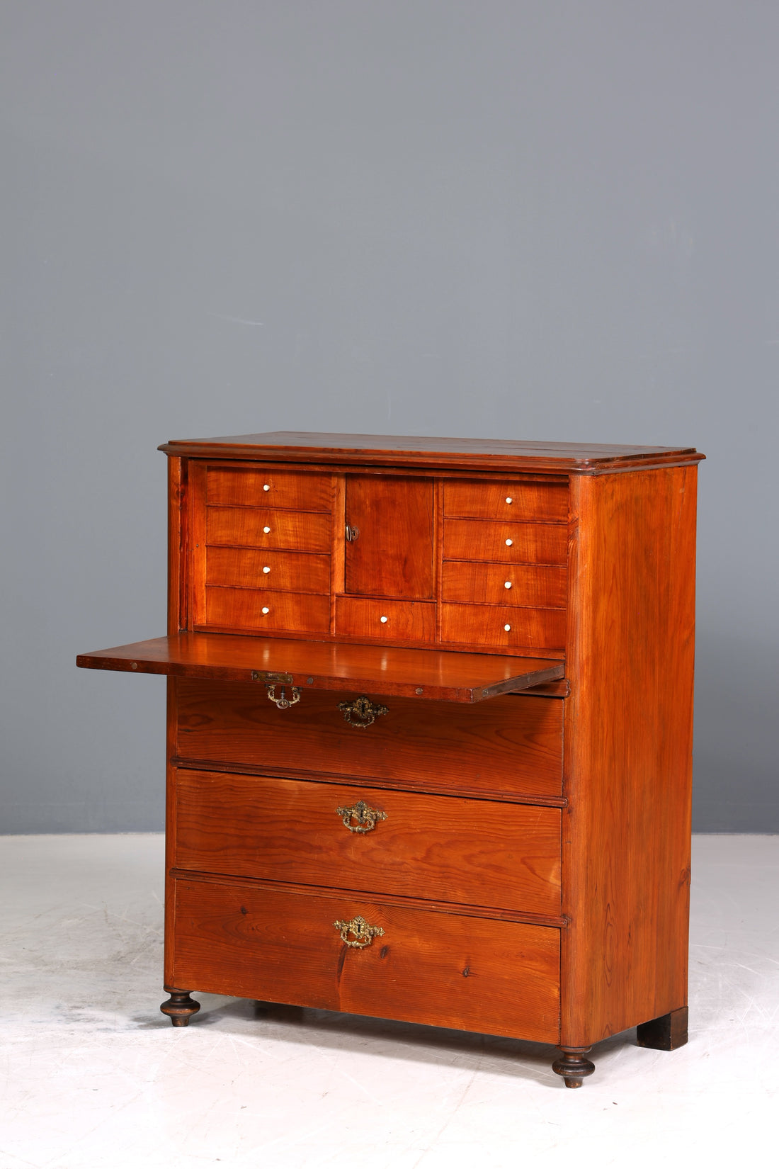 Wunderschöner Biedermeier Sekretär um 1875 Vertiko Antik Kommode Office Schreibkommode