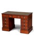 Wunderschöner Englischer Schreibtisch Mahagoni Bürotisch Englisch Desk Leder Auflage