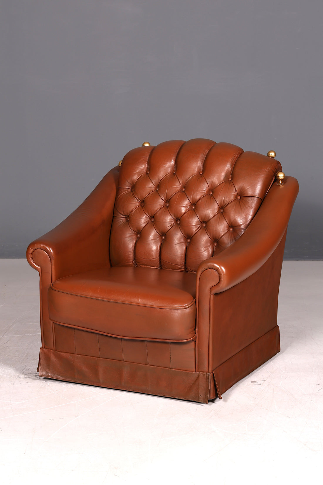 Stilvoller Original Chesterfield Sessel Englischer Armlehnsessel Englisch Herrensessel 2 von 2