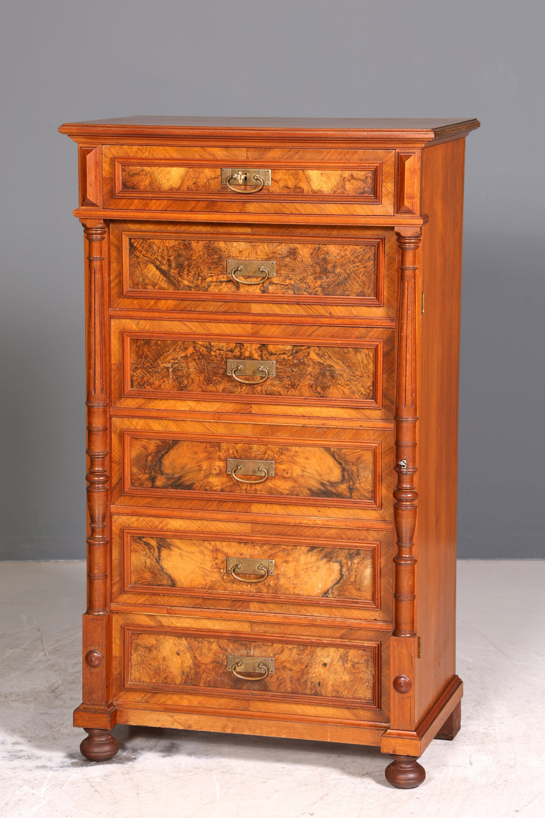 Wunderschönes Gründerzeit Vertiko Louis Philippe Kommode Chiffoniere um 1880 Schubladenkommode