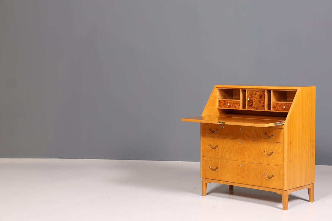 Stilvoller Mid Century Sekretär echt Holz &quot;Made in Denmark&quot; Büro Schrank Schreibkommode 60er Jahre