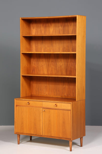 Stilvolles Mid Century Regal &quot;Made in Denmark&quot; echt Holz Schrank Danish Design Retro Kommode Vintage Bücherregal 60er Jahre
