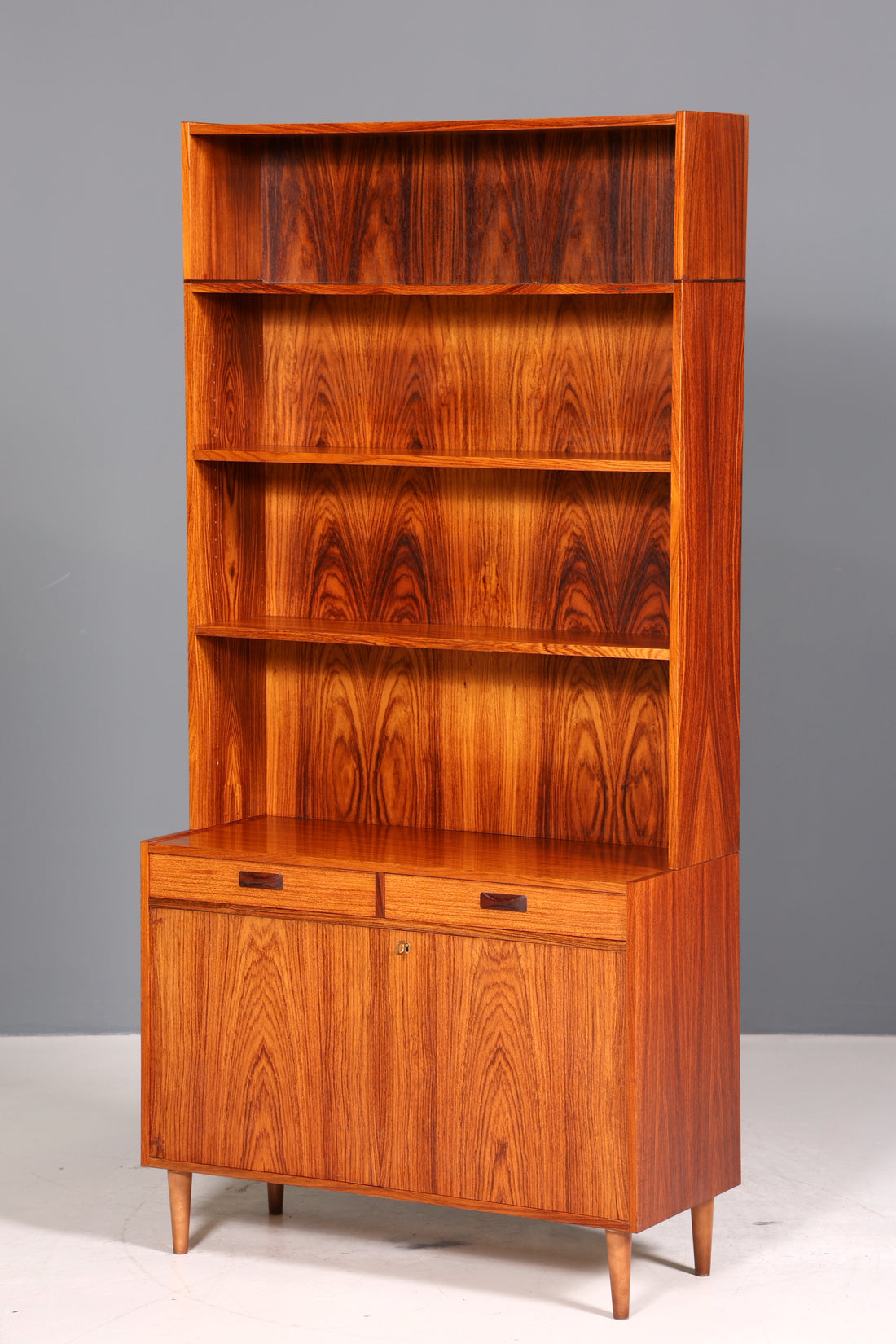 Traumhaftes Mid Century Regal echt Holz Schrank Danish Design Retro Kommode Vintage Bücherregal 60er Jahre 3 von 3