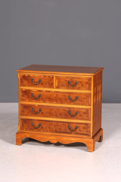 G021 Finish cm Wunderschöne Englische Kommode Holz TV Schrank Antik Sideboard