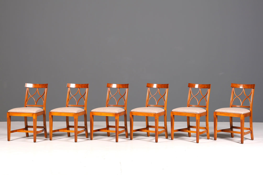 6x Edle Bevan Funell Stühle Englische Reprodux Dining Chairs Antik 60er Jahre Küchenstühle Stuhlset
