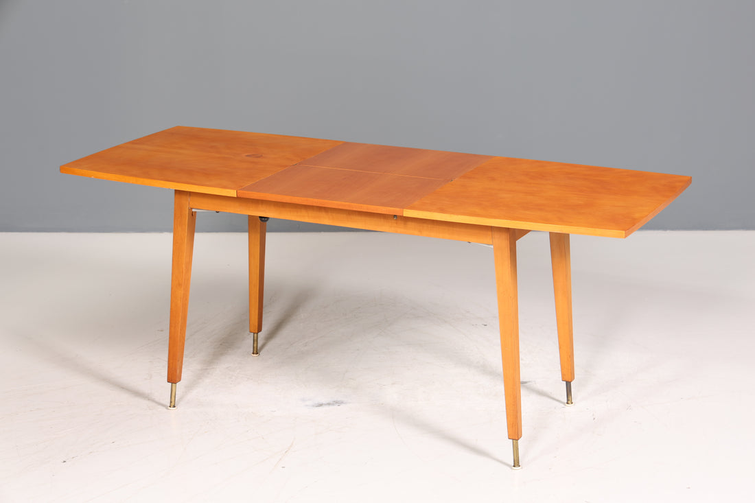 MID45| E018 Wunderschöner Mid Century Küchentisch Vintage Tisch ausziehbar und höhenverstellbar