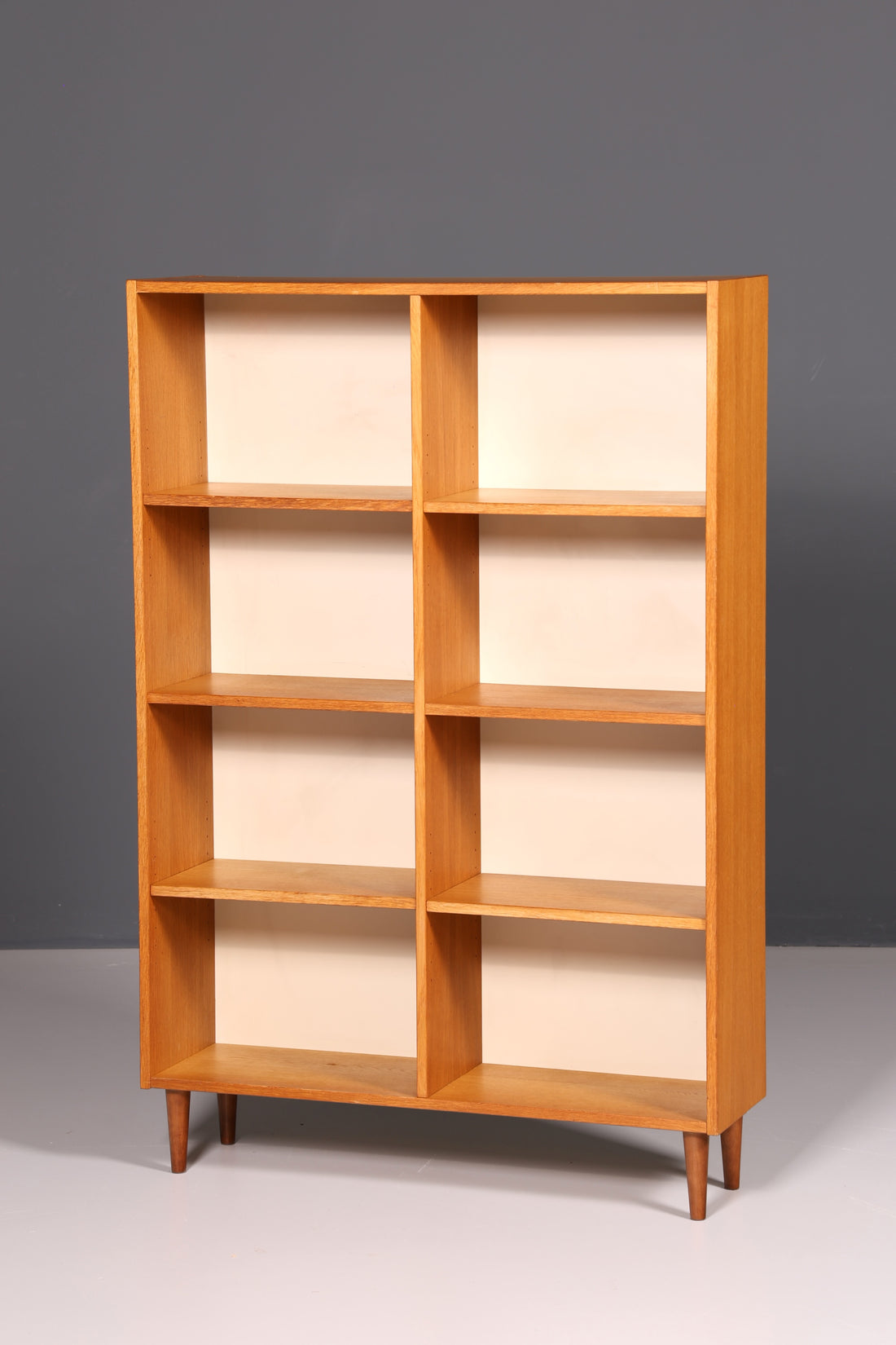 Schlichtes Mid Century Bücherregal Vintage Regal Schrank Buchablage 60s Bookshelf Holz