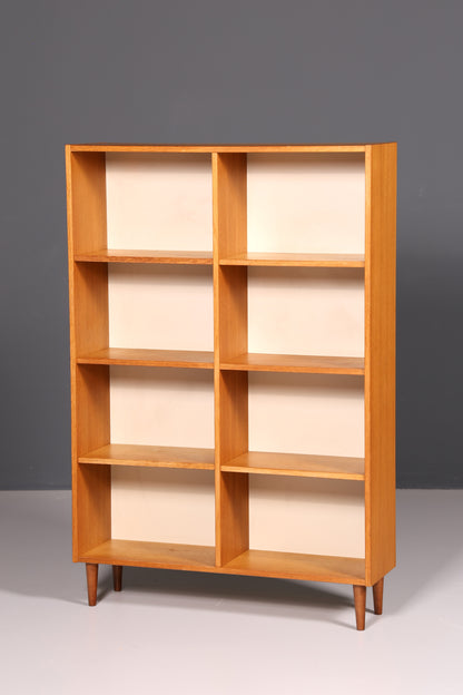 Schlichtes Mid Century Bücherregal Vintage Regal Schrank Buchablage 60s Bookshelf Holz