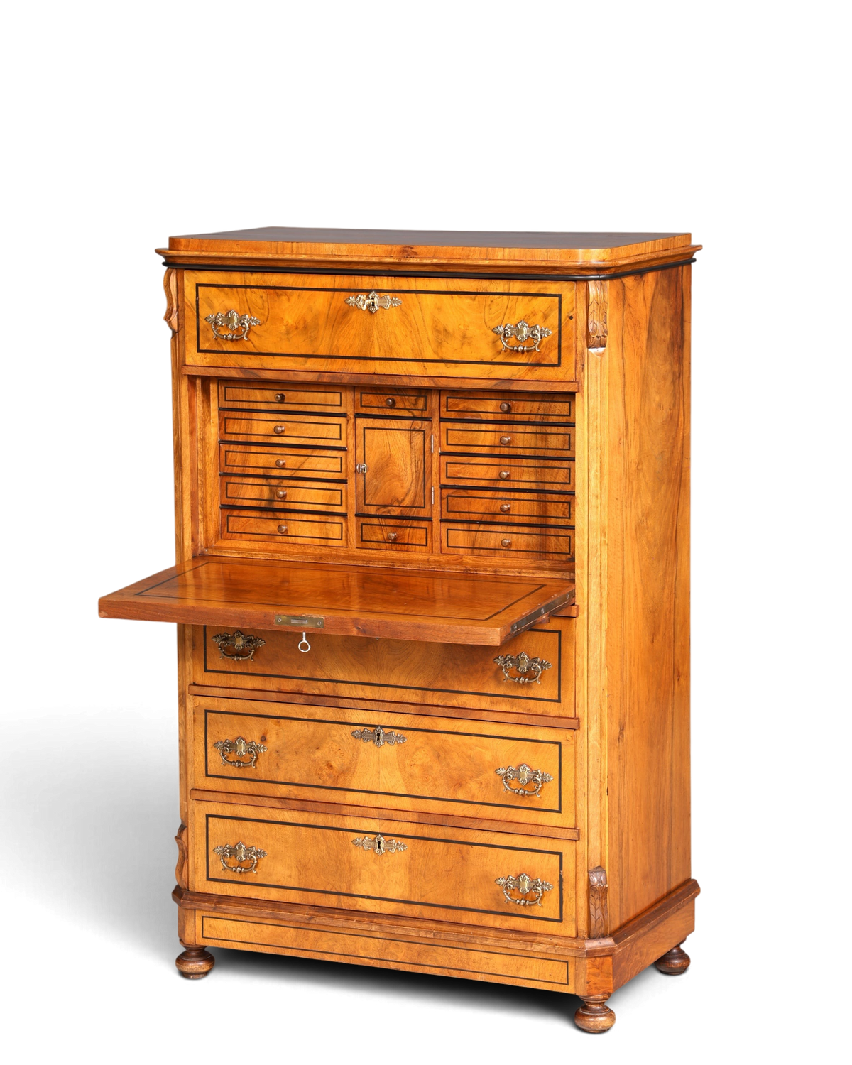 Gründerzeit Sekretär Vertiko Highboard Jugendstil 1890 – Hauptstadt Möblerei Berlin