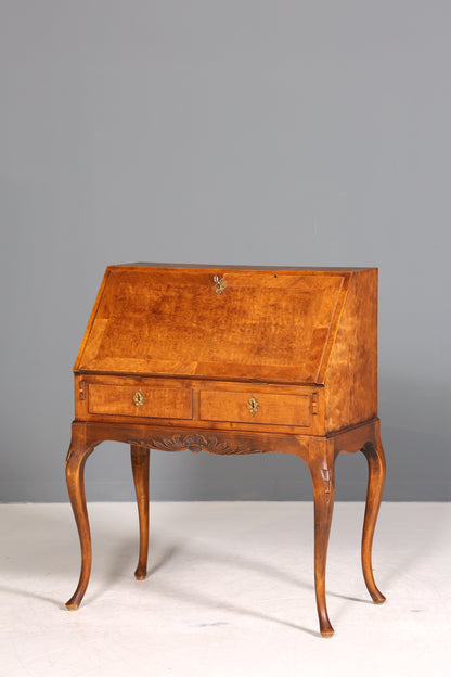 Filigraner Sekretär Chippendale Stil Antik um 1940 Büro Kommode Schreibkommode
