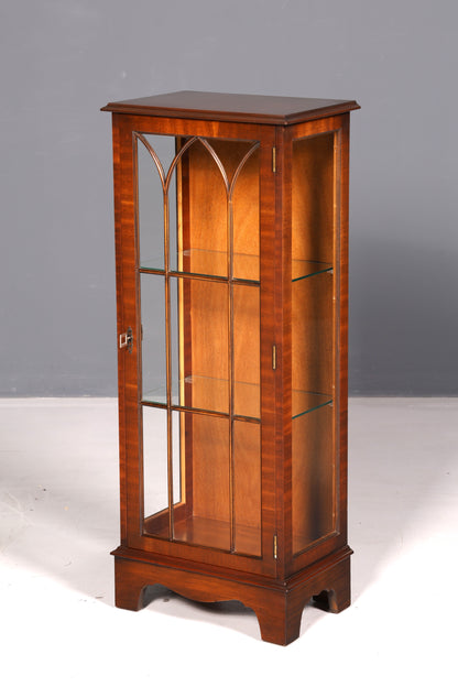 Wunderschöne Englische Vitrine Mahagoni Antik Glasvitrine Schrank Sammlervitrine Echt Holz Vintage