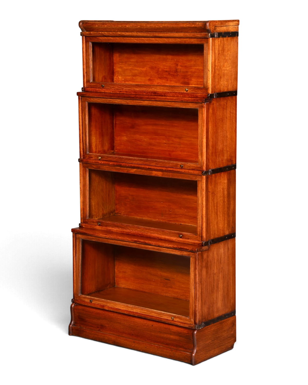 Beautiful original Globe Wernicke bookcase, 5-module display cabinet, modular shelving, English library, solid wood
