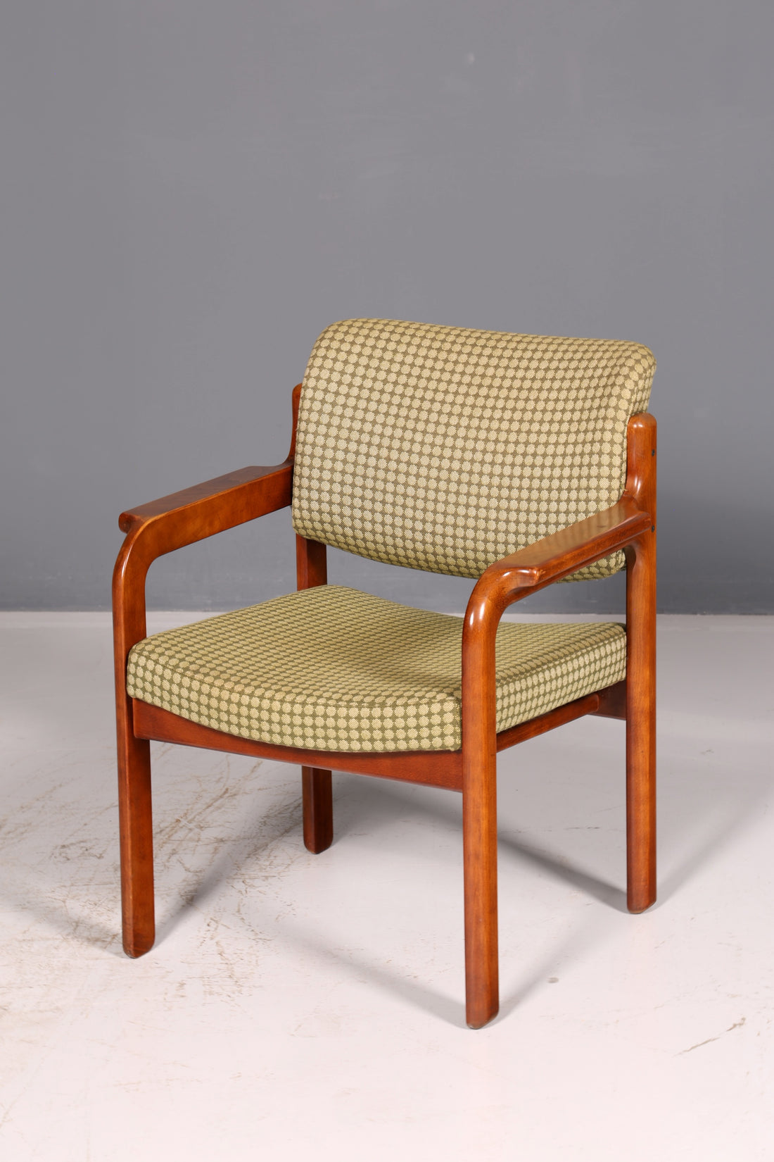 Edler Mid Century Armlehnstuhl Sekretär Stuhl Sessel Retro Holz Armlehnsessel Vintage 3 von 5