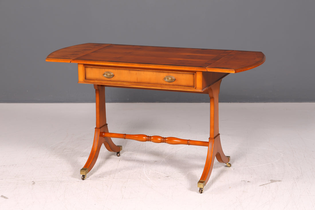 Beautiful Original Heldense English Desk Console Console Table Foldable Office Desk Antique Office Desk Wood 60s UK