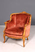 Edler Chippendale Armlehnsessel Barock Stil Sessel Samt Stoff Armchair Sessel 2 von 2