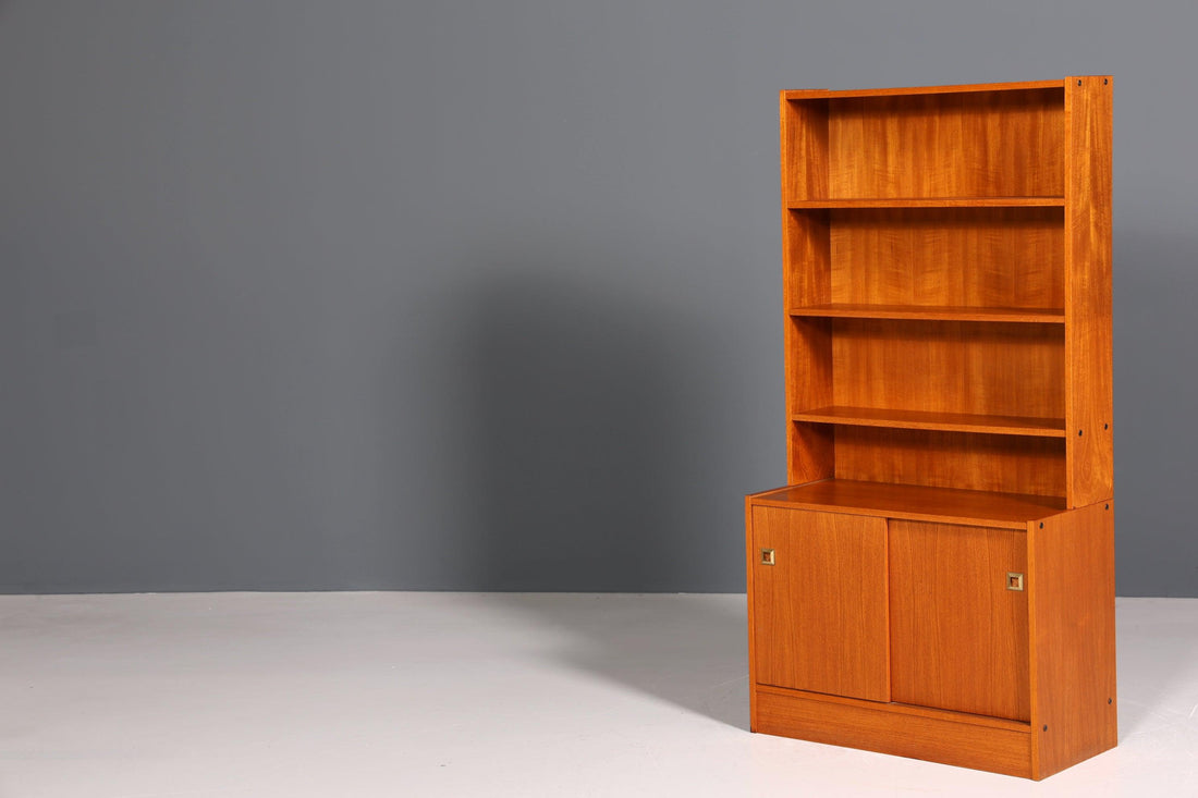 Traumhaftes Mid Century Regal Vintage Schrank Retro Bücherregal 60er Jahre Bookshelf