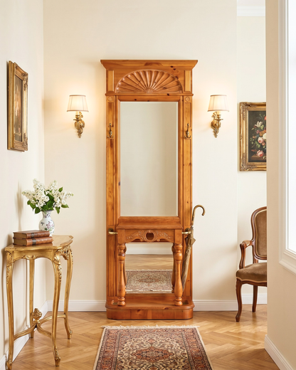 Wunderschöne Garderobe Pulaski Flur Garderobe Barock Stil Kleiderhaken Spiegel Garderobenständer