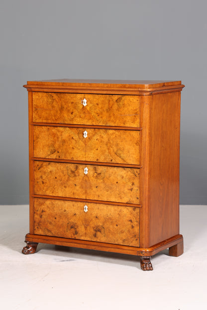 Stilvoller Louis Philippe Kommode Sekretär Vertiko Gründerzeit um 1880 Schreibtisch
