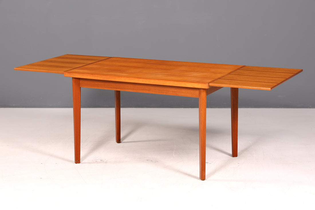 G716 Finish Traumhafter Mid Century Esstisch ausziehbarer Danish Design Teak Holz Küchentisch Esszimmer Tisch (Kopie)