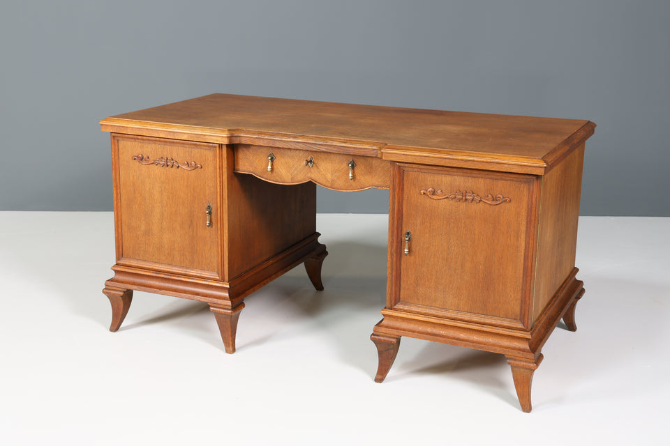 Wunderschöner Jugendstil Schreibtisch echt Holz Office Table