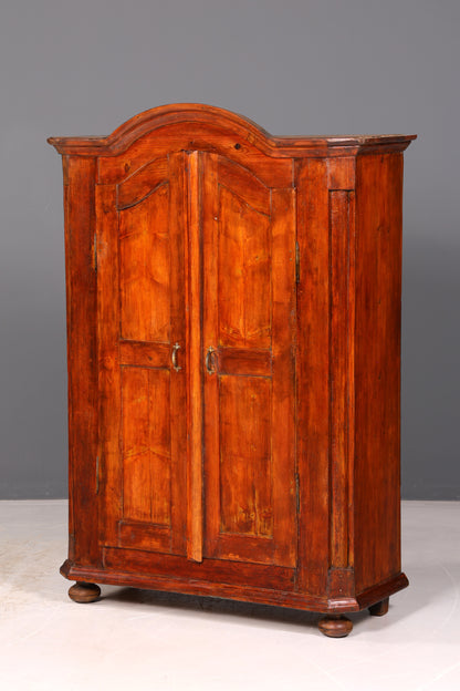 Wunderschöner Antiker Bauernschrank Barock Dielenschrank Kleiderschrank Wäscheschrank Massivholz