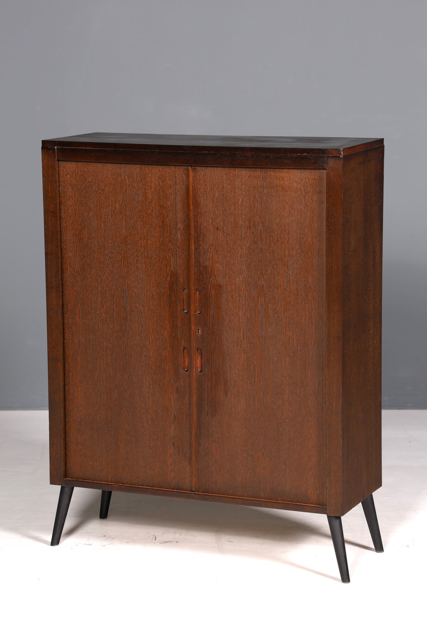 Wunderschöner Mid Century Schrank 60s Original Stehroll Aktenschrank Wäscheschrank Büroschrank