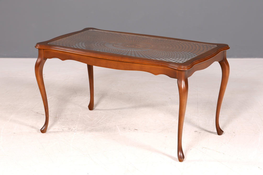 Wunderschöner Chippendale Couchtisch Wiener Geflecht Tisch Barock Stil Wohnzimmer Tisch