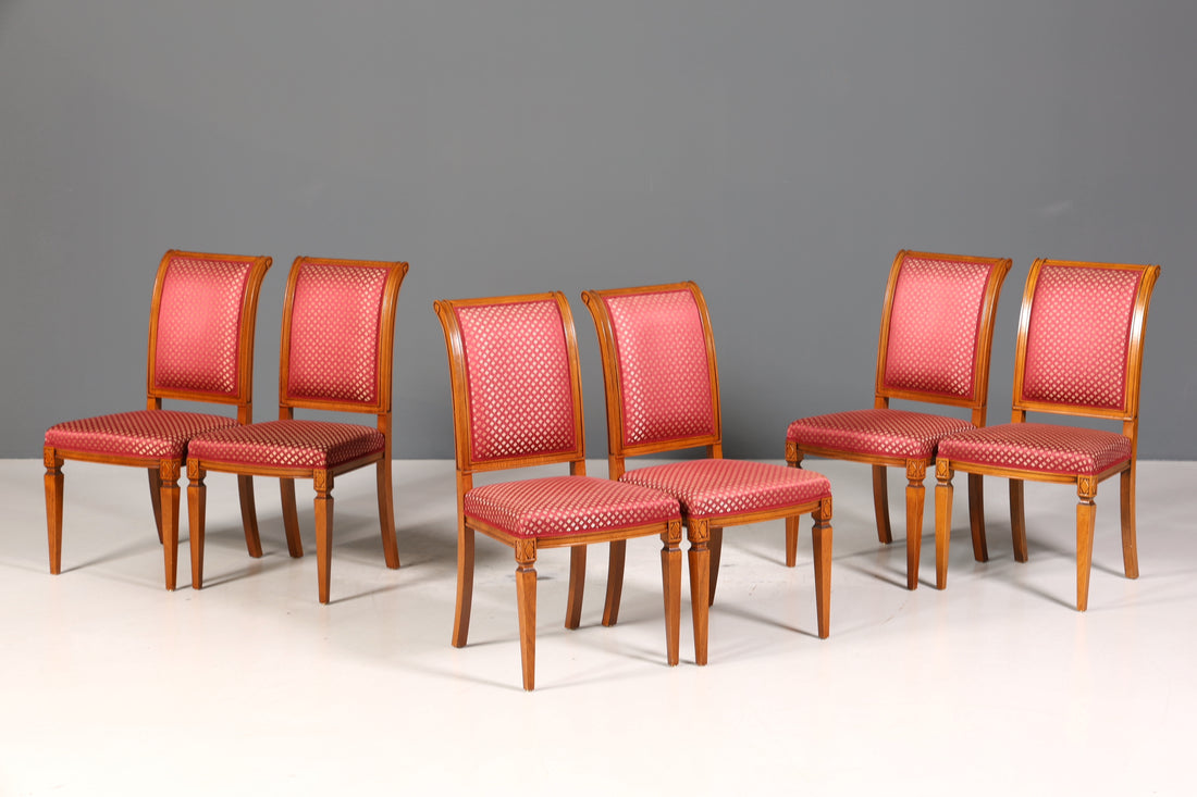 6x Traumhafte Selva Stuhle Esszimmer Stuhl Set Villa Borghese Küchenstühle Antik Stil Set