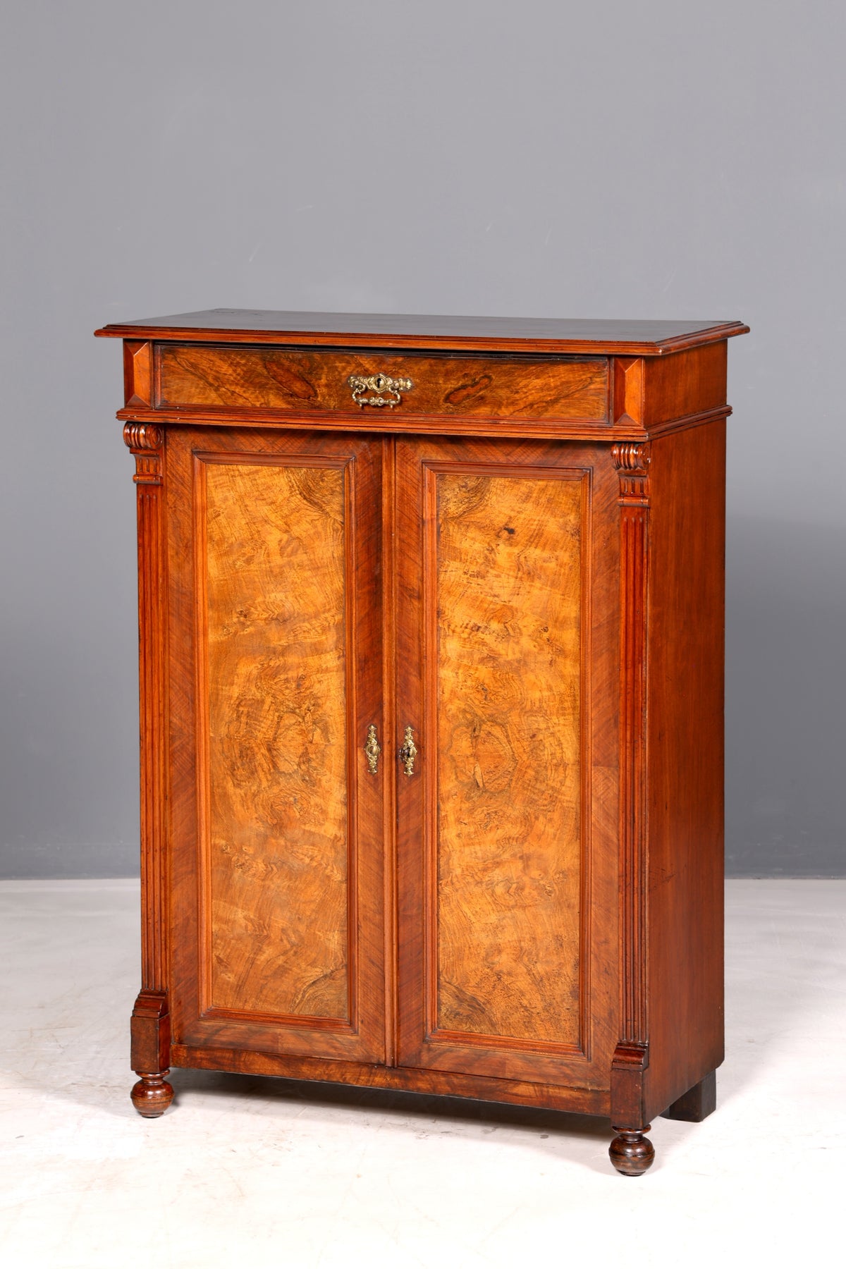 Stylish Gründerzeit cabinet, antique vertiko, Art Nouveau chest of drawers, hallway cabinet, solid wood