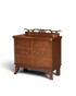 Hauptstadt Möblerei Jugendstil Sideboard aus massiver Eiche mit dekorativen Schnitzereien und antikem Design