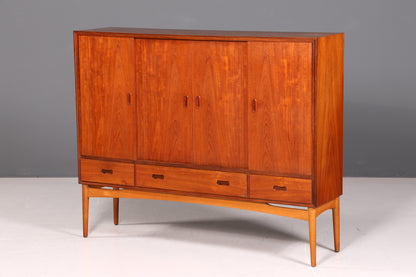 Wunderschönes Mid Century Highboard Vintage Schrank Retro Sideboard Danish Design Teak Holz Kommode