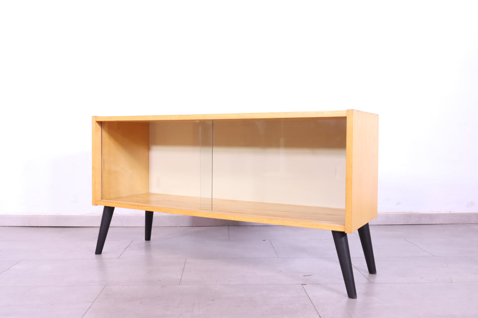 Schlichte Original Hellerau Vitrine Joachim Nebelung 430 Bauhaus Retro Kommode 2 von 2