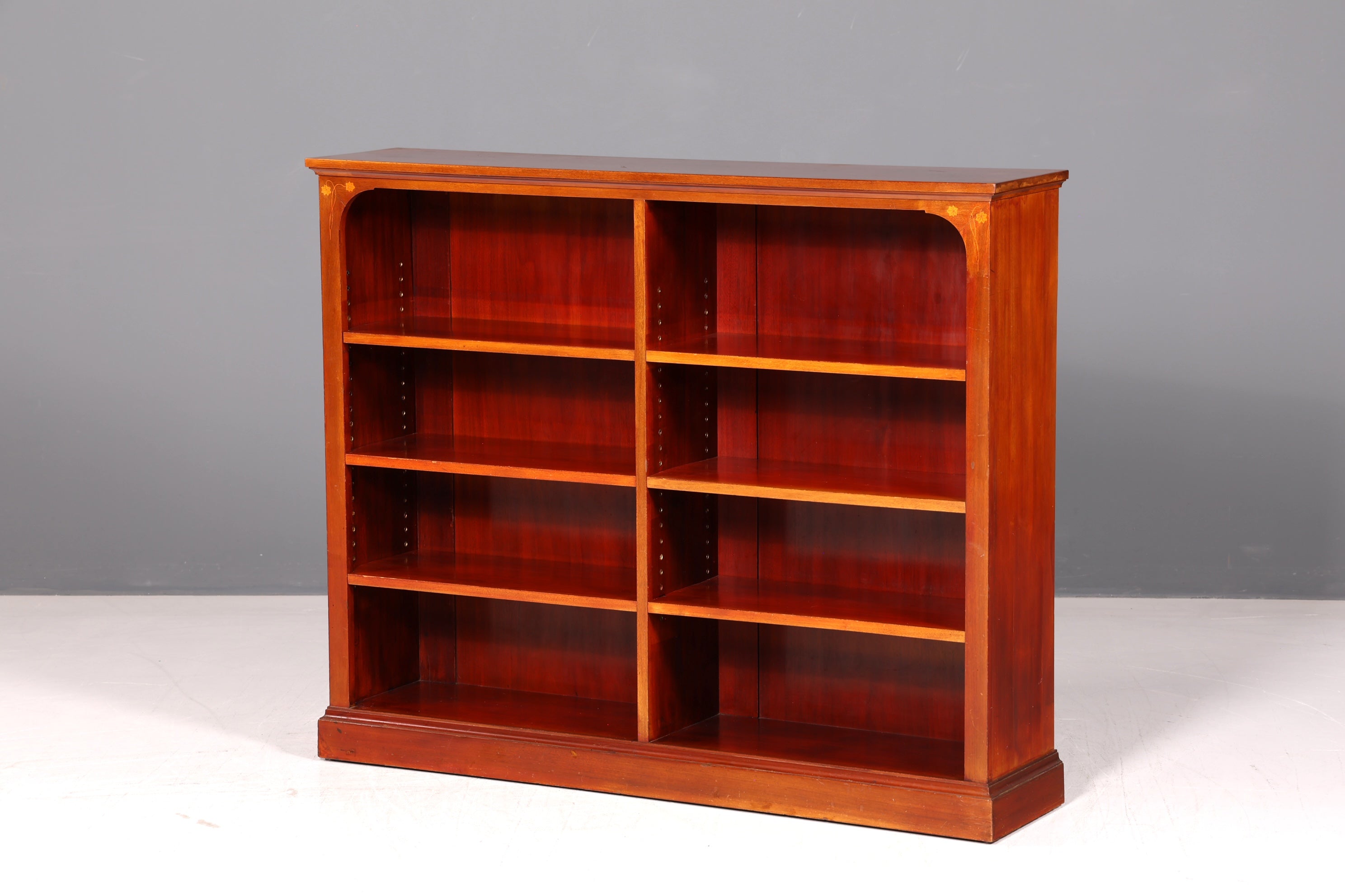 Wunderschönes Englisches Bücherregal Antik Regal Mahagoni Bookshelf Buchablage 60er