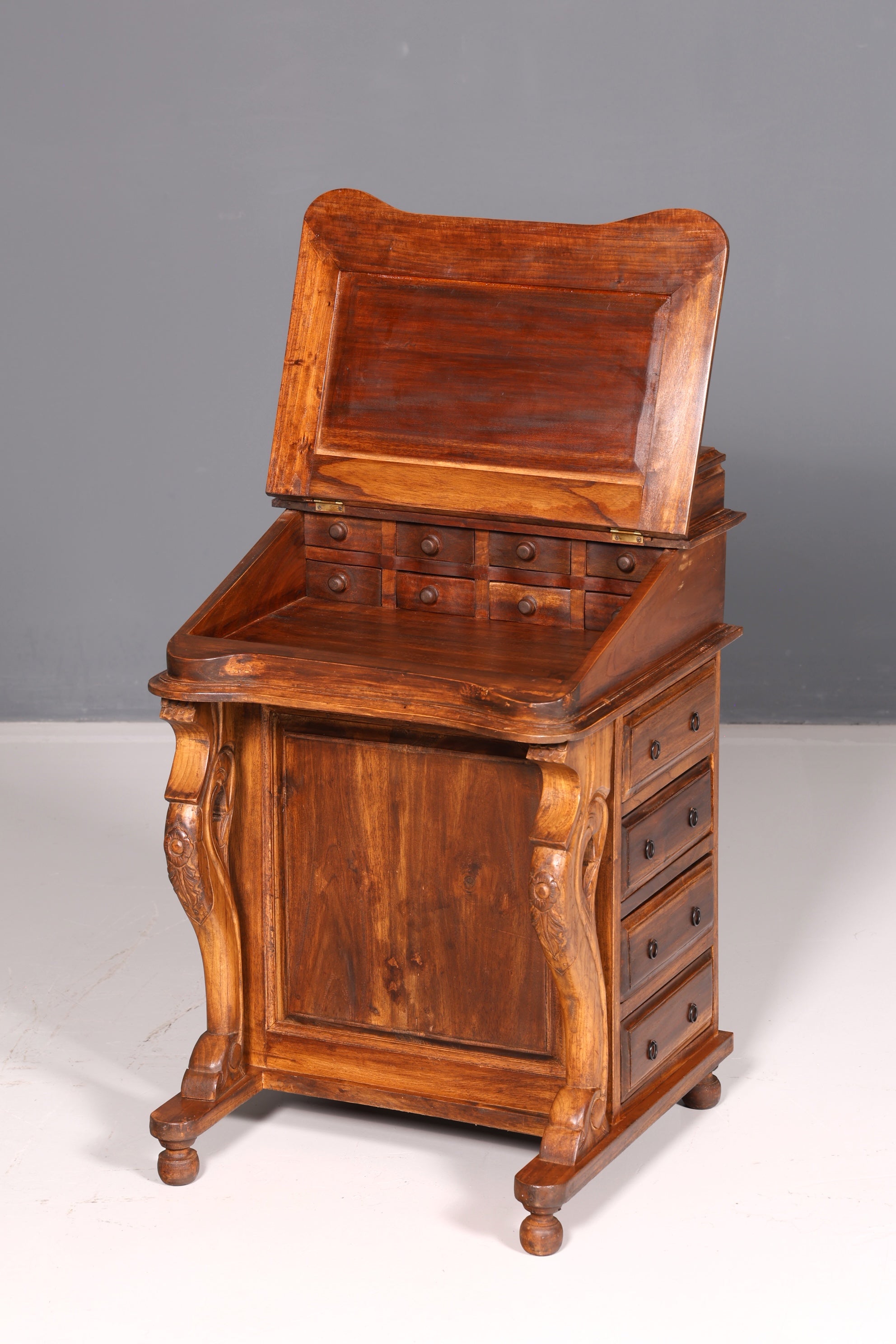 Wunderschöner Englischer Davenport Schreibtisch Desk Sekretär Schreibkommode Viktiorianischen Stil Kommode Antik Vintage