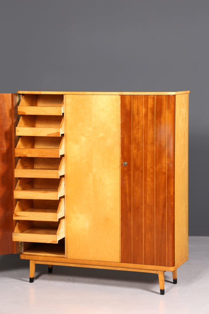 Wunderschöner Mid Century Schrank 60er Jahre Kleiderschrank Wäscheschrank Aktenschrank