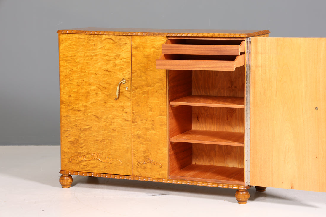 Stilvoller Art Deco Schrank Highboard Sideboard um 1930 Brike Kommode