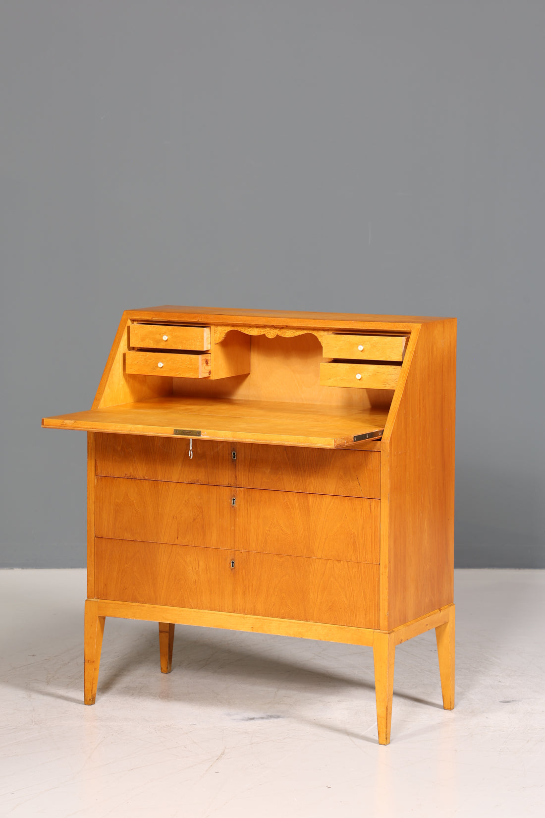 Wunderschöner Sekretär im Biedermeier Stil um 1930 echt Holz Schreibmöbel Kommode